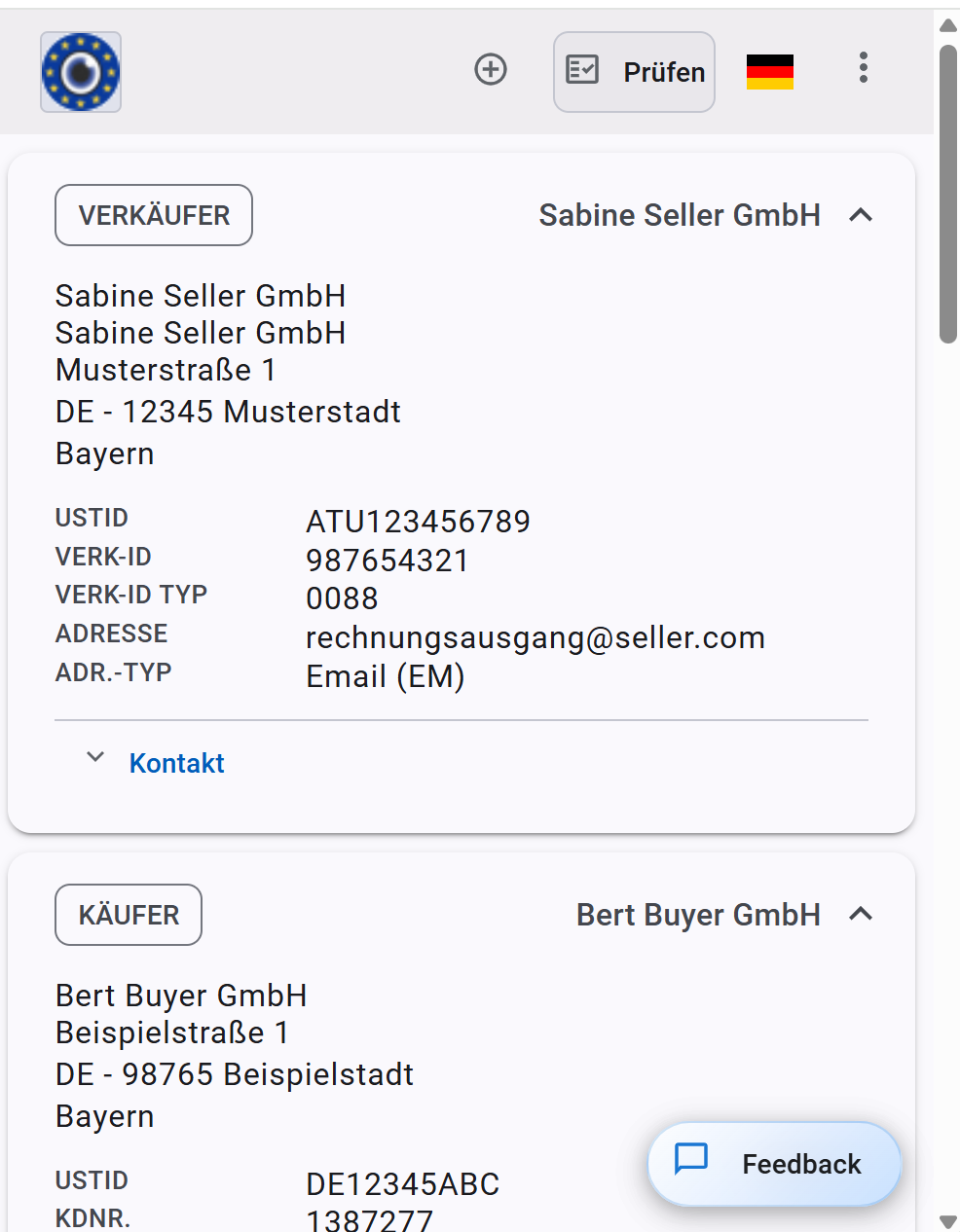 View e-invoice on mobile
